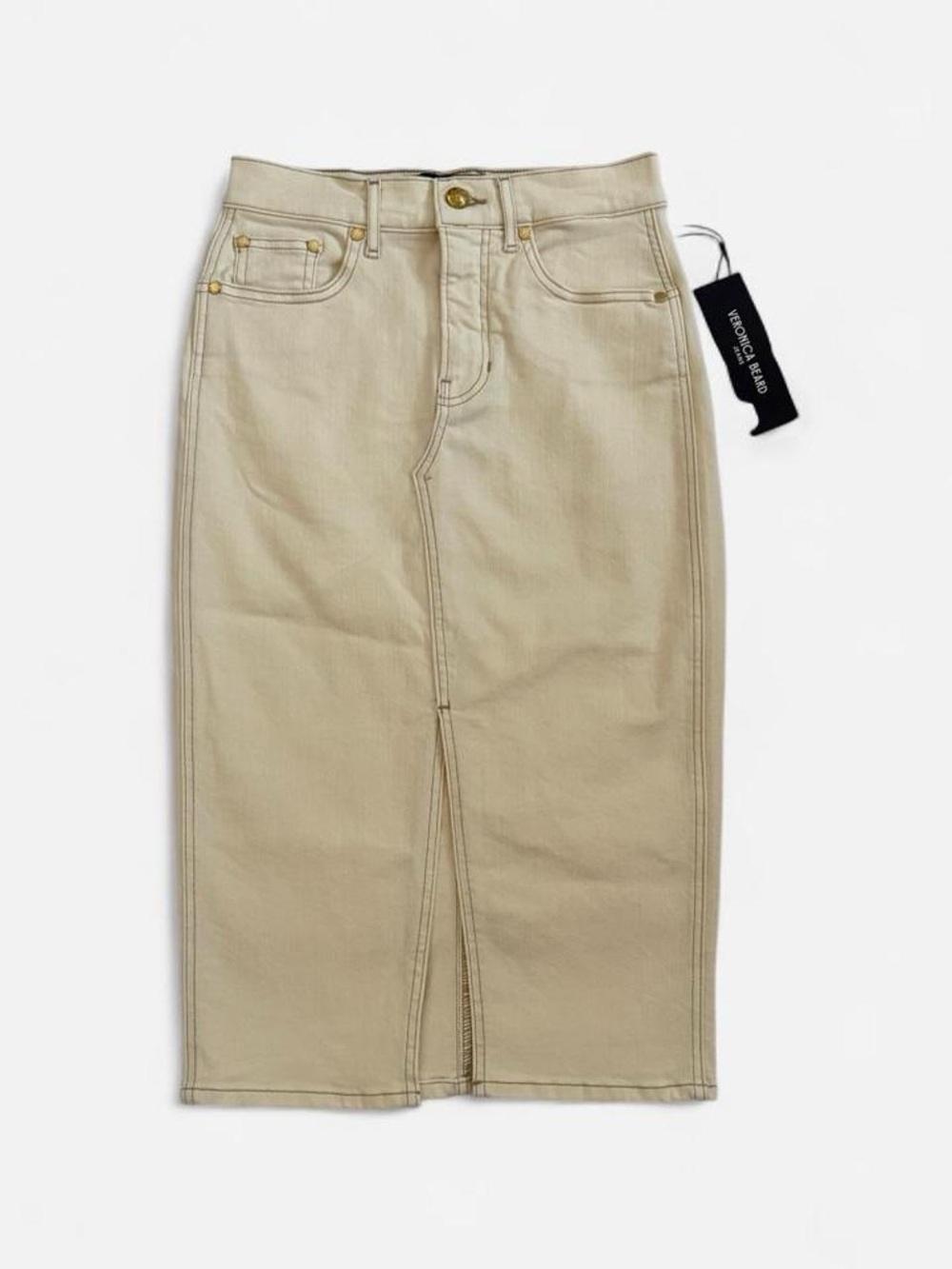 Veronica Beard Breves Denim Midi Skirt